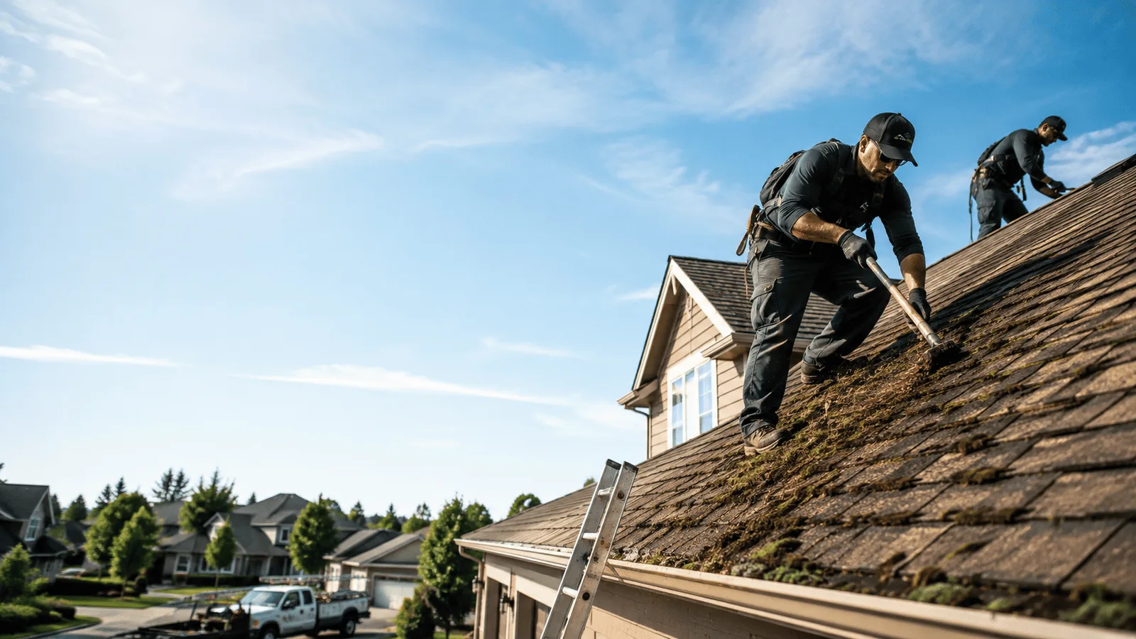 Roof Moss Removal in Tustin, MI near me